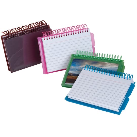 Oxford® 3" x 5" View Front Spiral Index Cards, 6 packs of 50